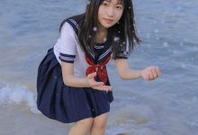 海边美女大学生制服诱惑写真-美图岛