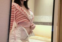 桜桃喵 - 条纹毛衣 [22P-98MB]-美图岛