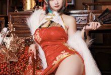 阿雪雪 – NO.050 碧蓝航线 柴郡新年旗袍[91P-2.27G]-美图岛