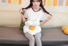 丝恋摄影 NO.065 小梦-牛仔短裤   厚灰丝袜  白色小皮鞋[240P+1V／4.46GB]-美图岛