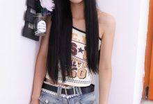 甜予摄影 No.258 婉婉-帆布鞋、白棉袜、裸足-美图岛